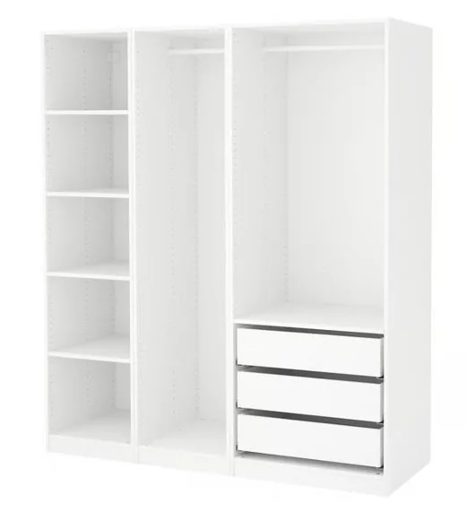 Open wardrobe